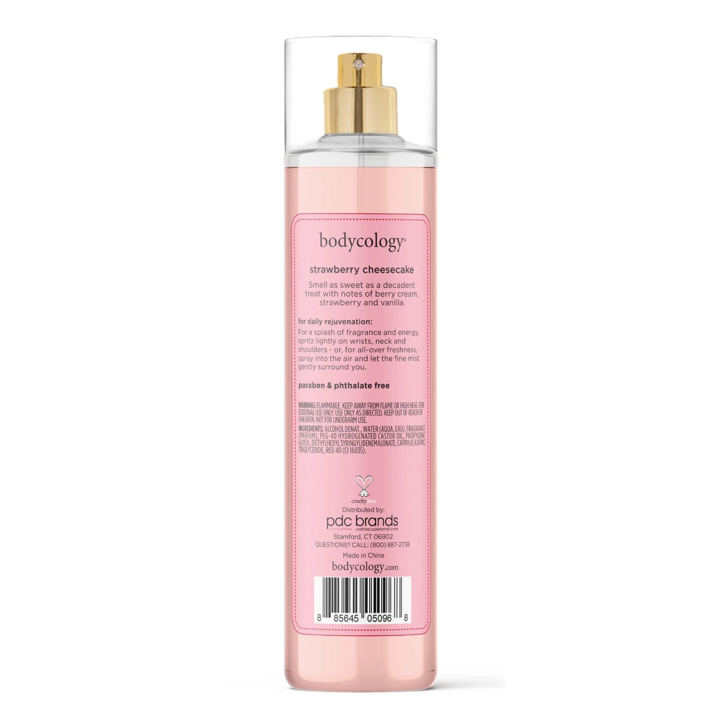 Fragrance Body Mist, Strawberry Cheesecake, 8 Fl Oz