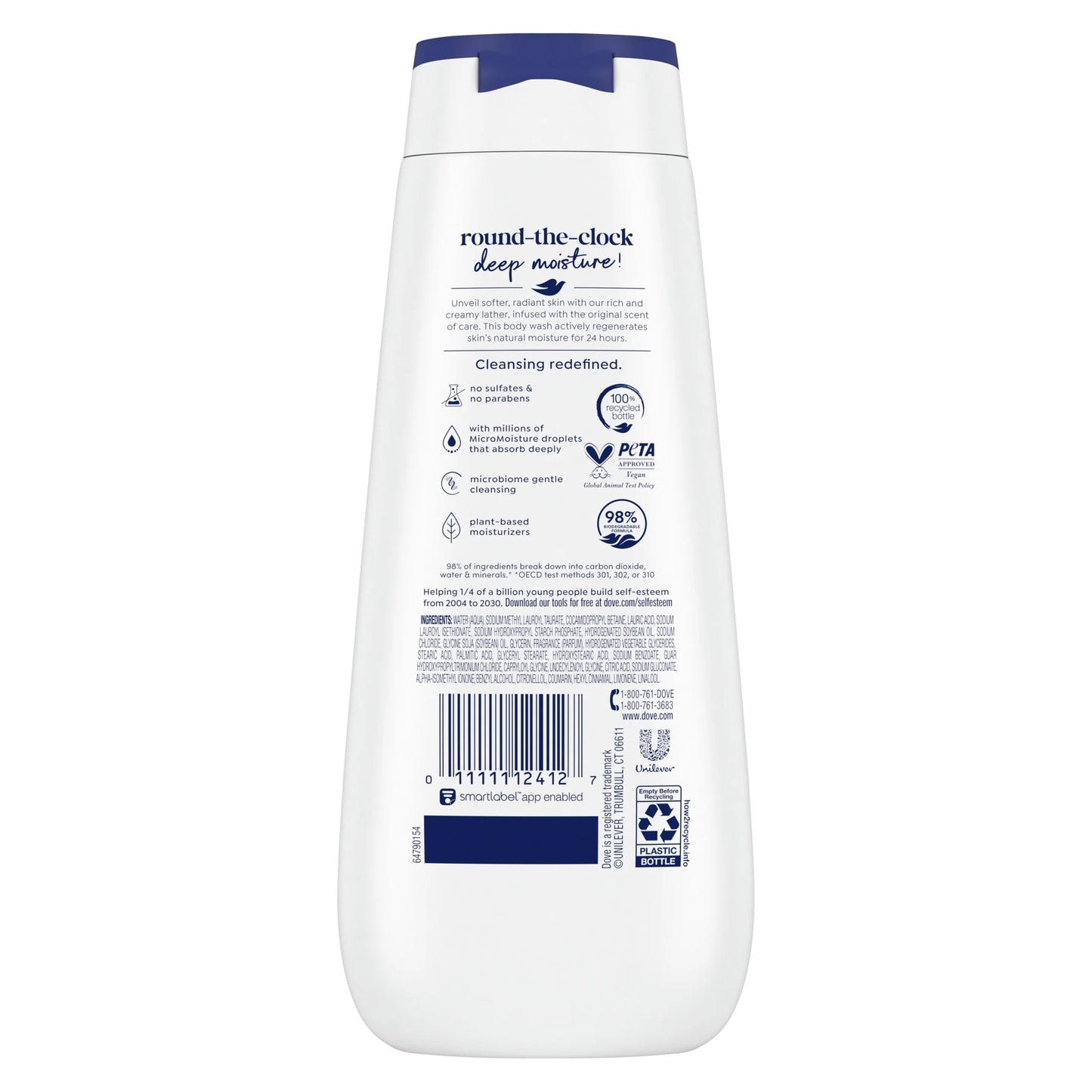 Body Wash for Women Nourishing Deep Moisture Cleanser All Skin, 11 Oz