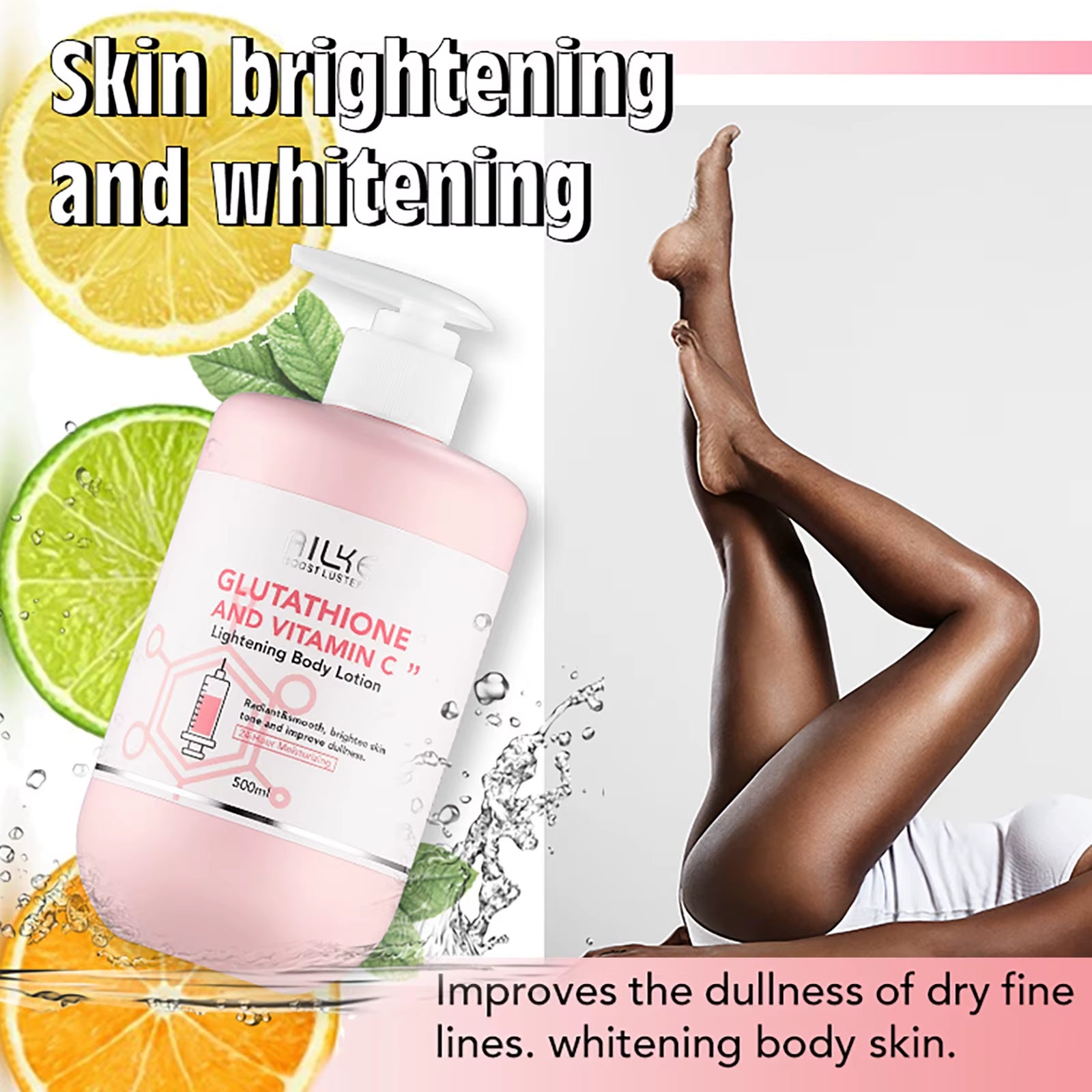 Whitening Remove Black Spots Facial Skin Care Lotion Moisturizing Cream Body Glutathion Vitamin C Black Skin Face New Set