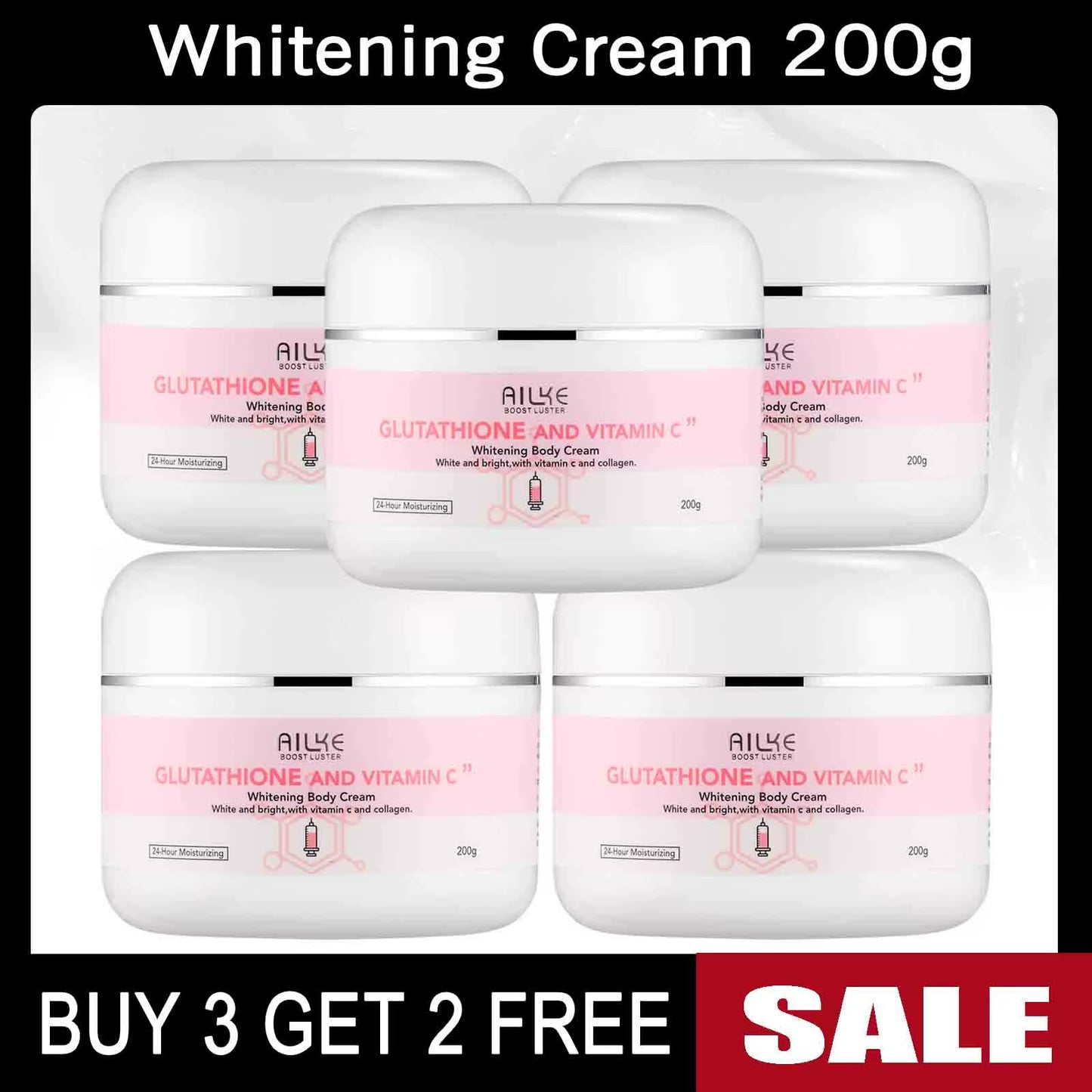 Whitening Remove Black Spots Facial Skin Care Lotion Moisturizing Cream Body Glutathion Vitamin C Black Skin Face New Set