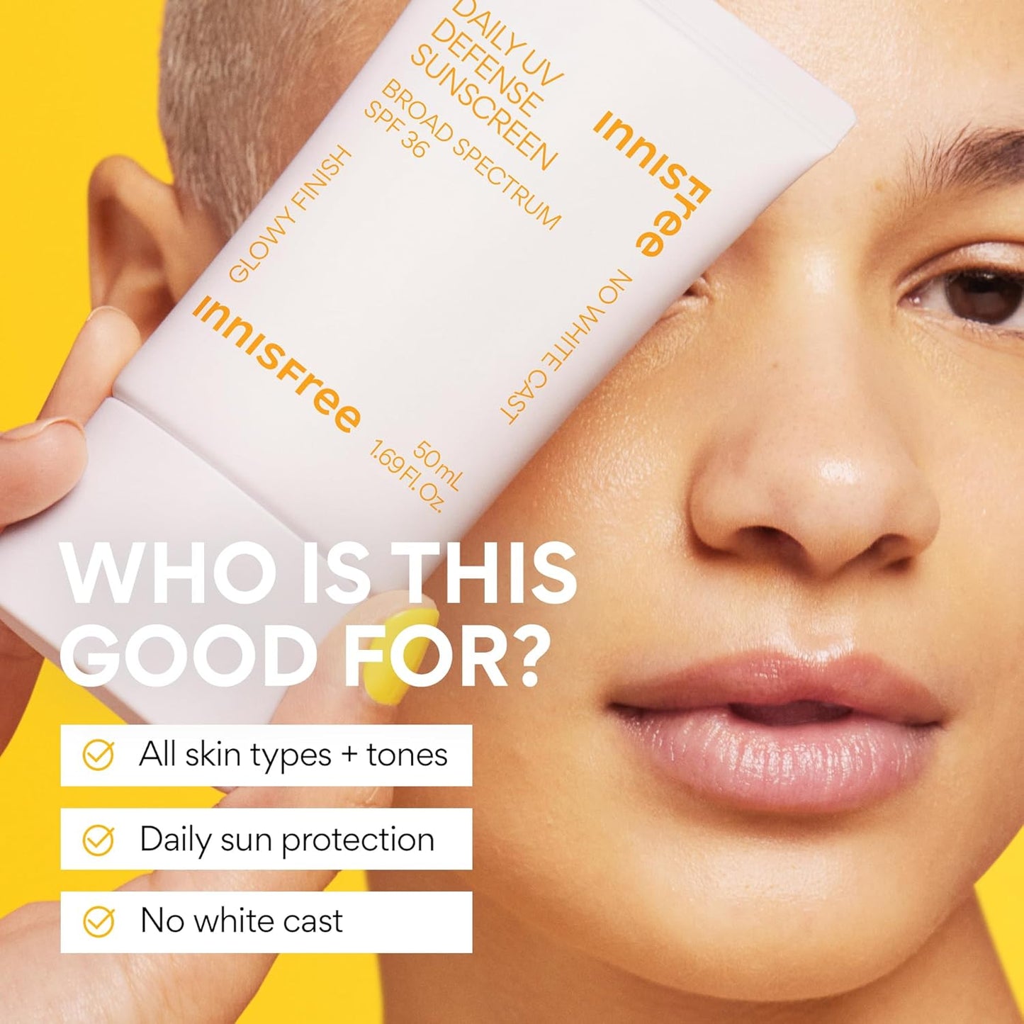 Daily UV Defense SPF 36 – Korean Face Sunscreen, Invisible Finish, Broad Spectrum, No White Cast, Lightweight, Hydrating, Available in Gift Sets