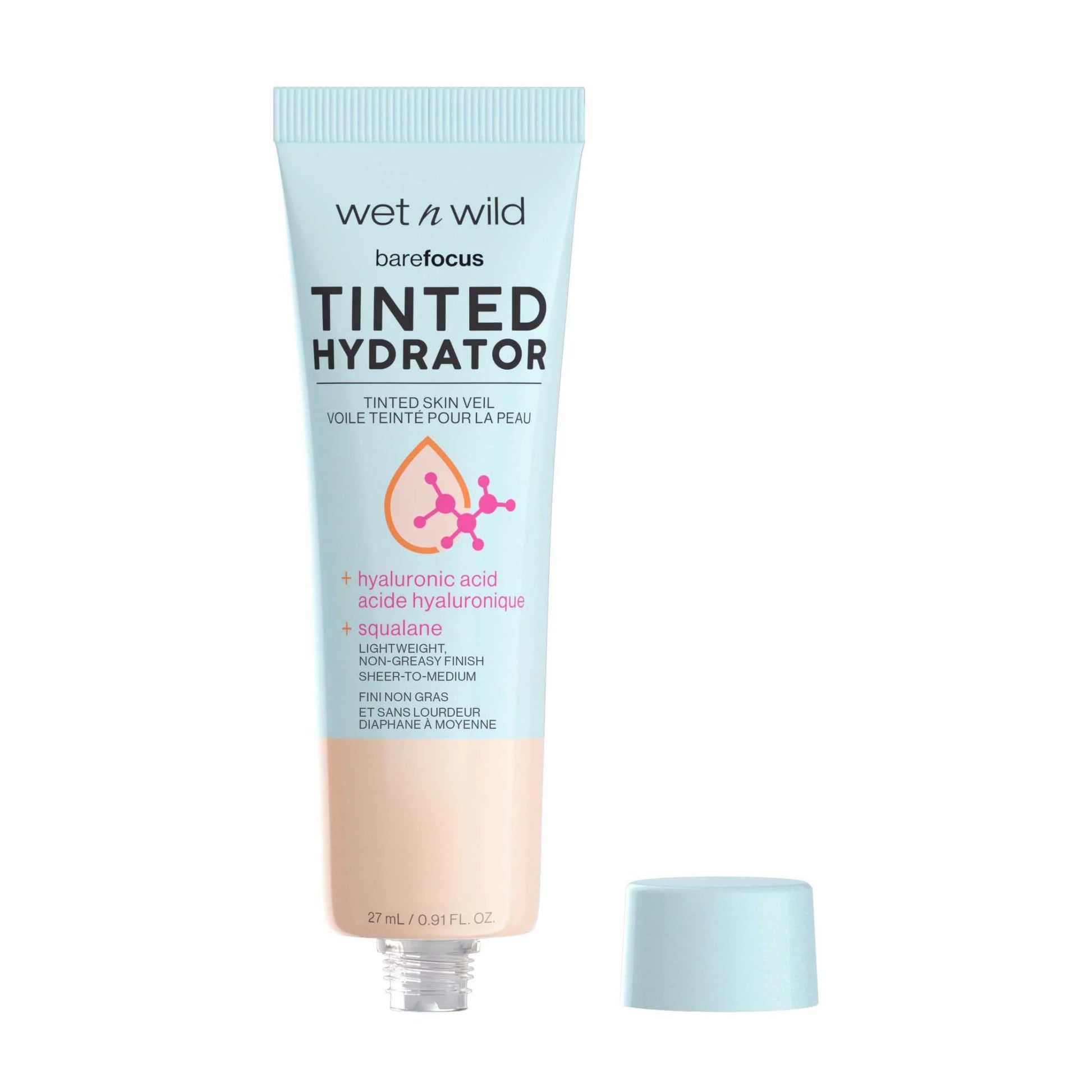 Bare Focus Tinted Hydrator, Tinted Skin Veil, Light Medium, 0.91 Fl Oz