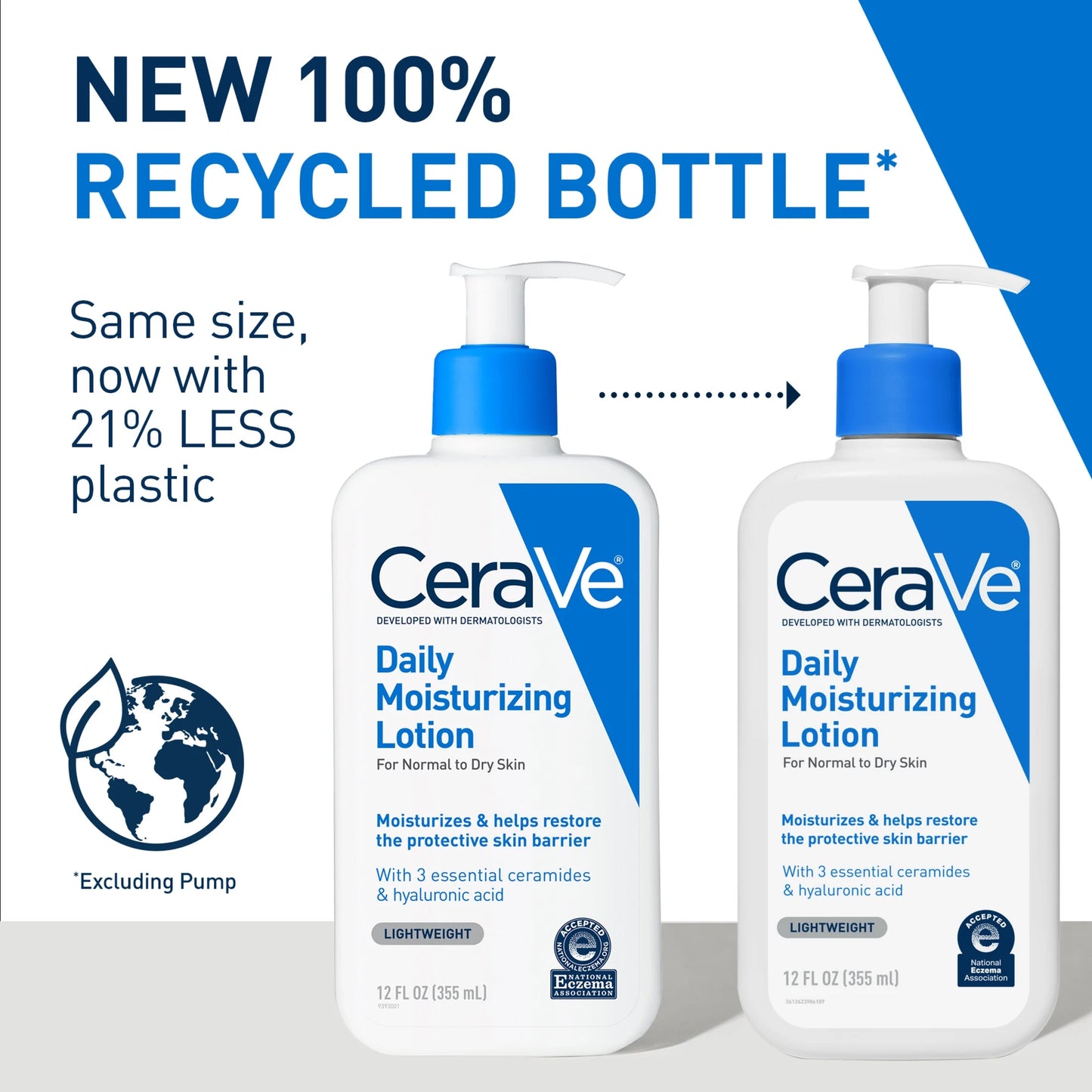 Daily Moisturizing Face & Body Lotion for Normal to Dry Skin, 12 Fl Oz