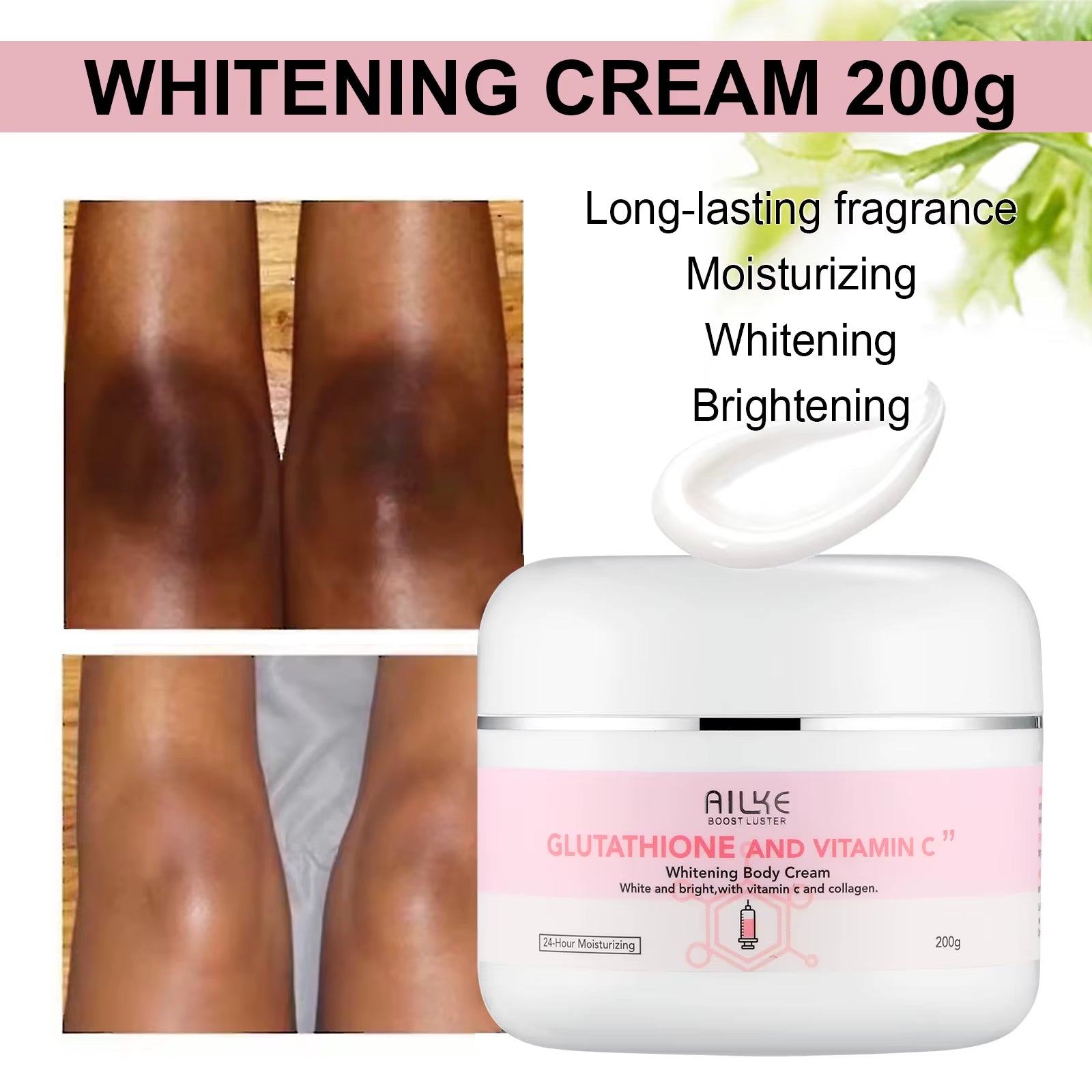 Whitening Remove Black Spots Facial Skin Care Lotion Moisturizing Cream Body Glutathion Vitamin C Black Skin Face New Set