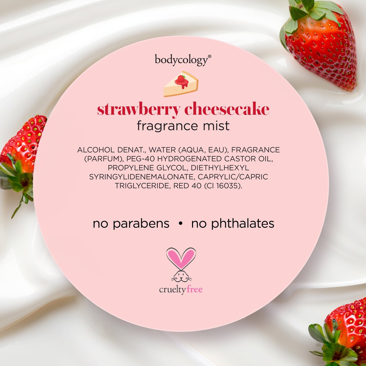 Fragrance Body Mist, Strawberry Cheesecake, 8 Fl Oz