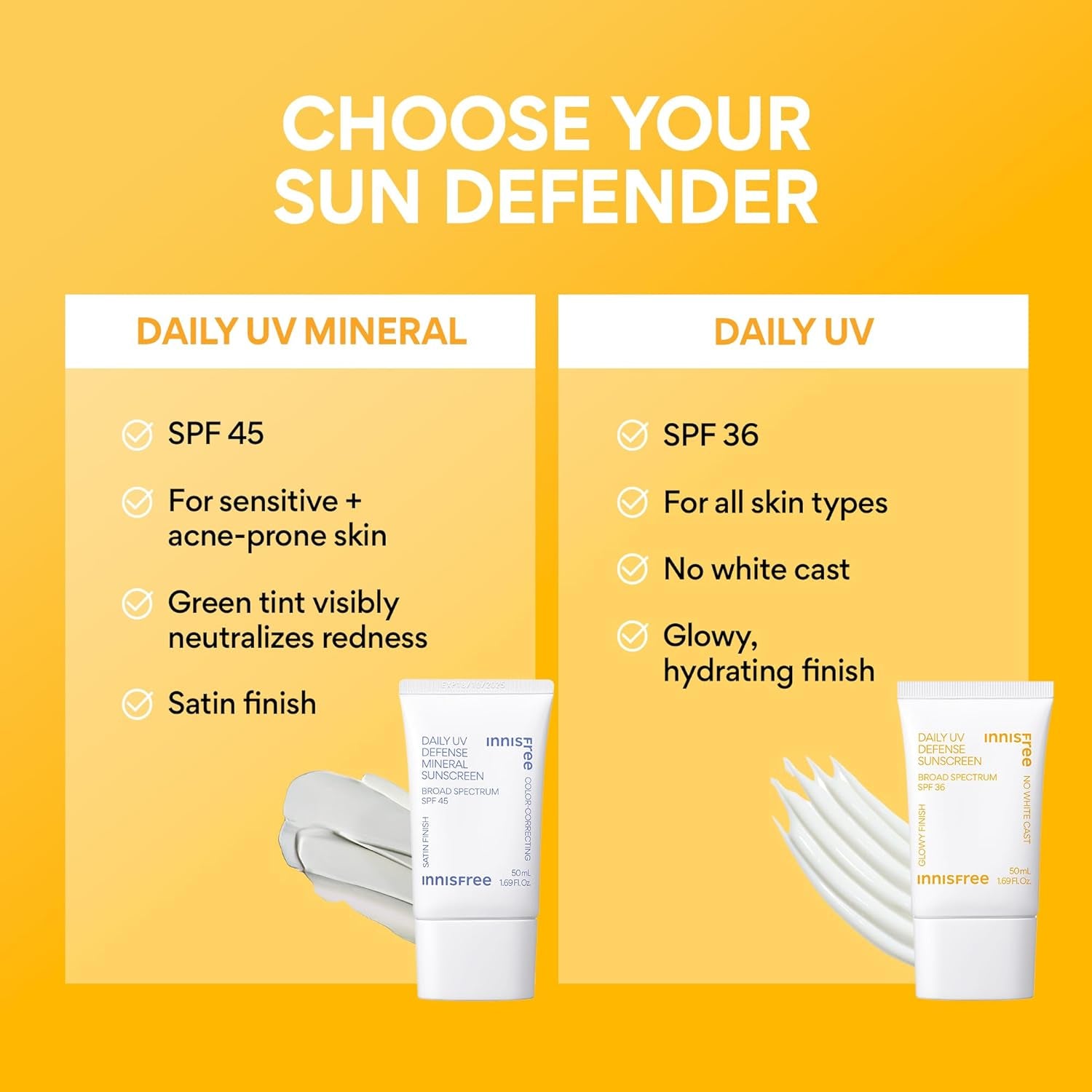 Daily UV Defense SPF 36 – Korean Face Sunscreen, Invisible Finish, Broad Spectrum, No White Cast, Lightweight, Hydrating, Available in Gift Sets