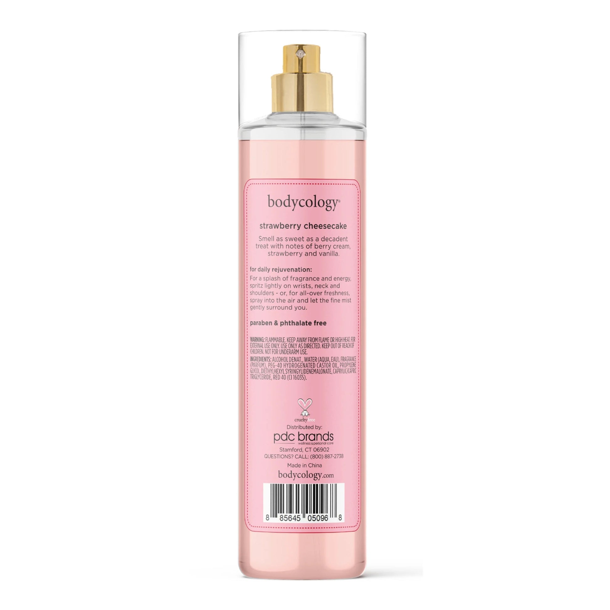 Fragrance Body Mist, Strawberry Cheesecake, 8 Fl Oz