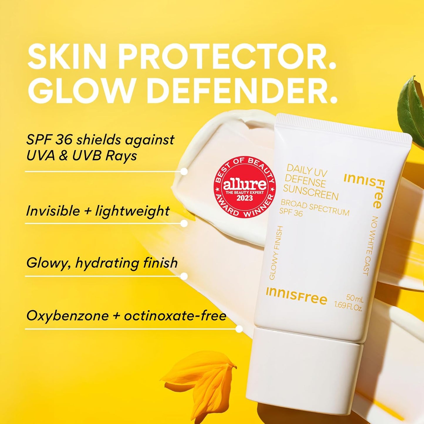 Daily UV Defense SPF 36 – Korean Face Sunscreen, Invisible Finish, Broad Spectrum, No White Cast, Lightweight, Hydrating, Available in Gift Sets